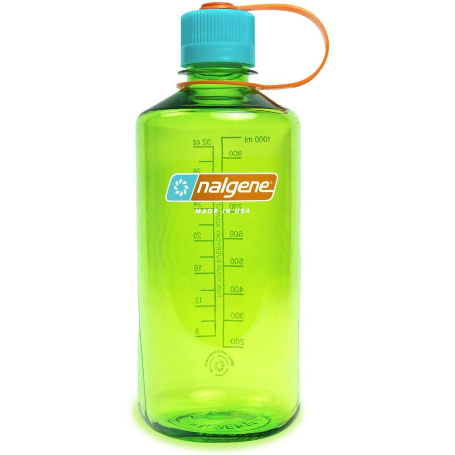 Kampeerartikelen Nalgene Drinkflessen | Nalgene Narrow Mouth Sustain Drinkfles 1 Liter Pear