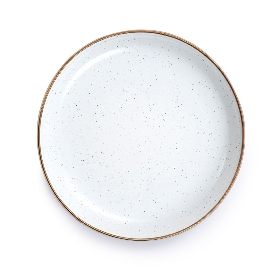 Kampeerartikelen Barebones Servies | Barebones Emaille Plat Bord O 210 Mm Egg Shell