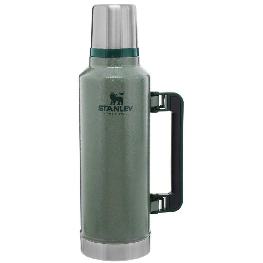 Kampeerartikelen Stanley PMI Drinkflessen | Stanley Pmi Classic Vacuum Thermosfles 1,9 Liter Hammertone Green