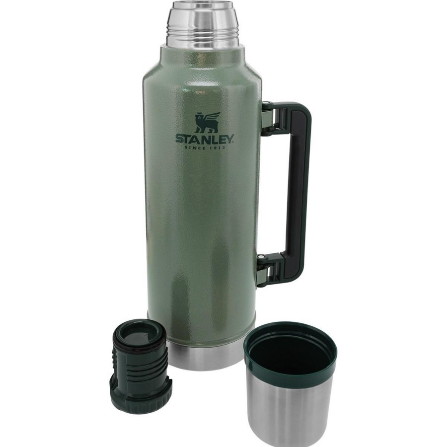 Kampeerartikelen Stanley PMI Drinkflessen | Stanley Pmi Classic Vacuum Thermosfles 1,9 Liter Hammertone Green