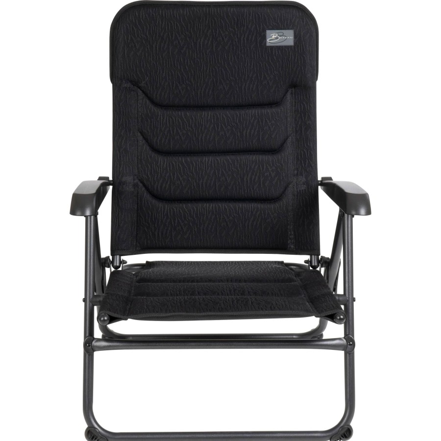 Kampeerartikelen Bardani Campingstoelen | Bardani Toscane 3D Comfort Campingstoel Zebra Black