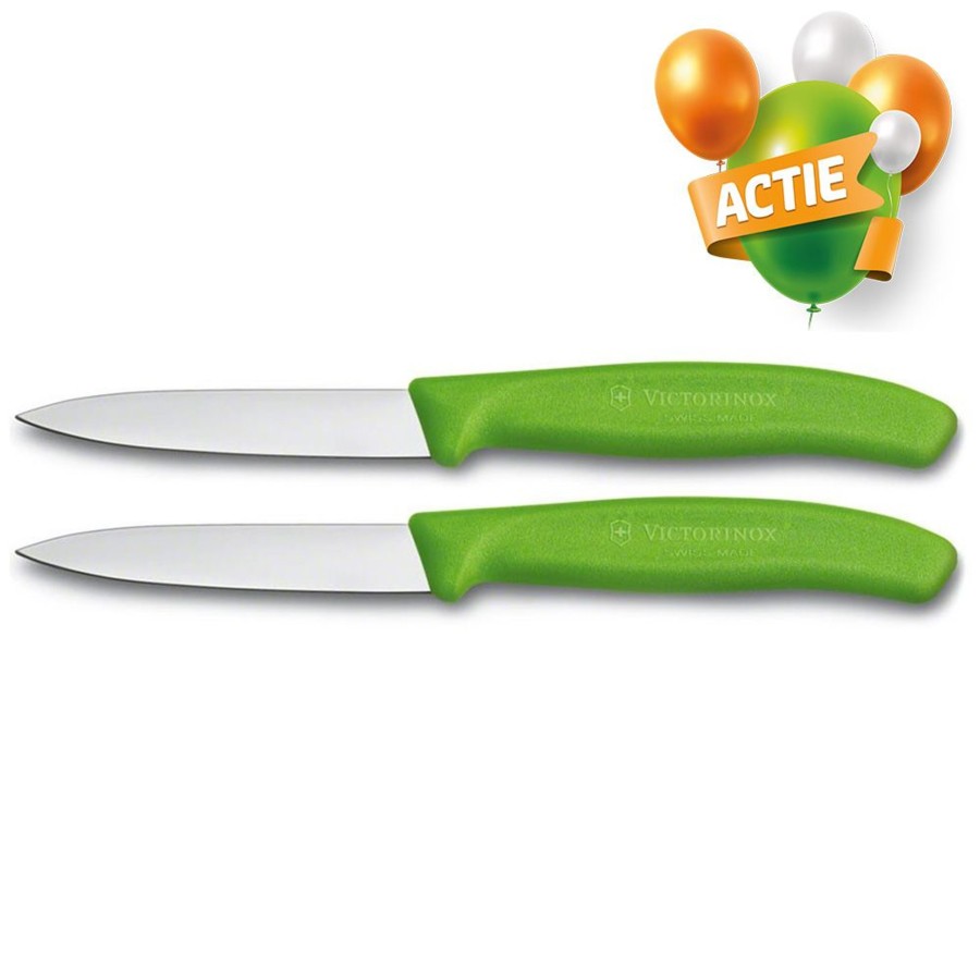 Kampeerartikelen Victorinox Keukengerei | Victorinox Groente/Schilmes Groen 2 Stuks