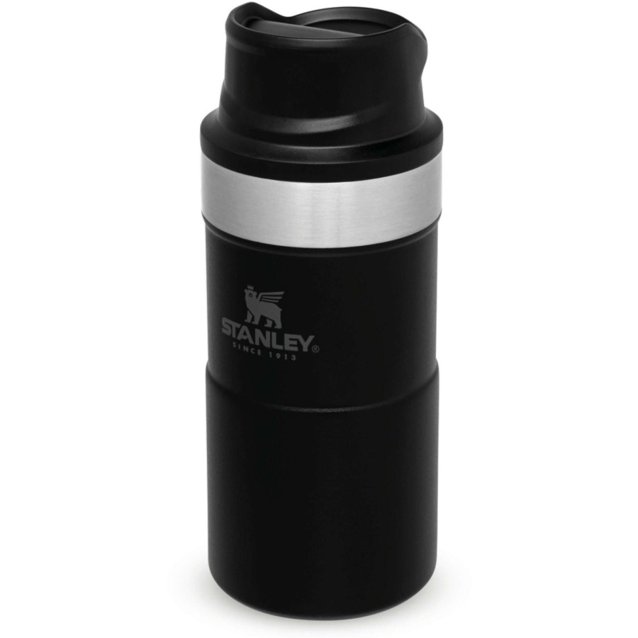 Kampeerartikelen Stanley PMI Drinkflessen | Stanley Pmi Classic Trigger-Action Thermosbeker 250 Ml Black