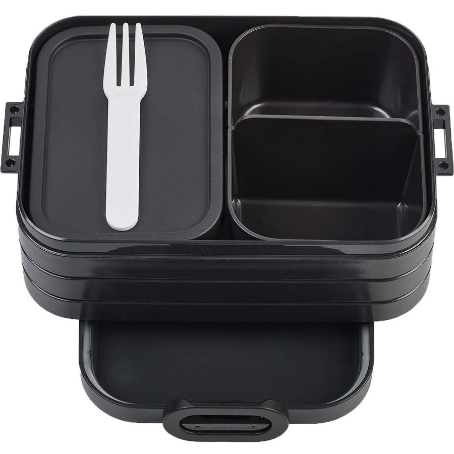 Kampeerartikelen Mepal Lunchboxen & Bekers | Mepal Take A Break Bento Lunchbox Midi Nordic Black