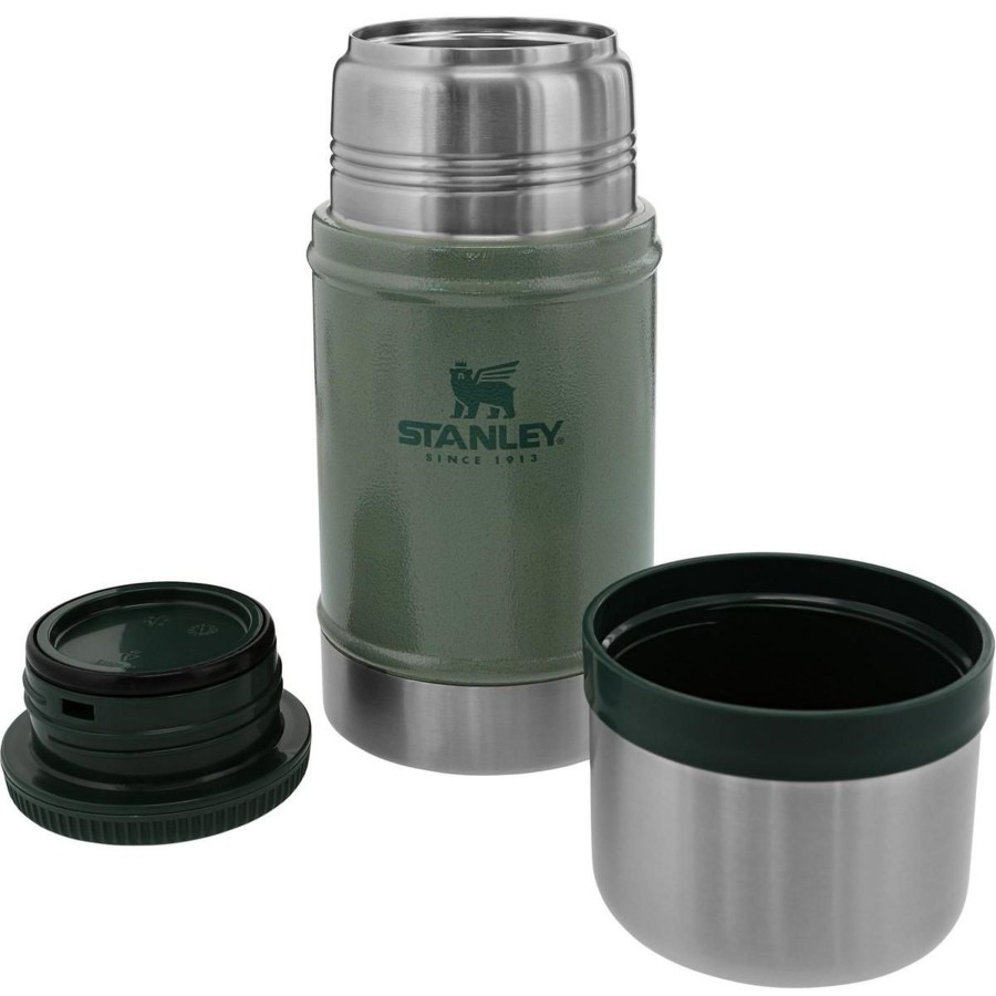 Kampeerartikelen Stanley PMI Drinkflessen | Stanley Pmi Classic Legendary Thermosbeker 710 Ml Hammertone Green