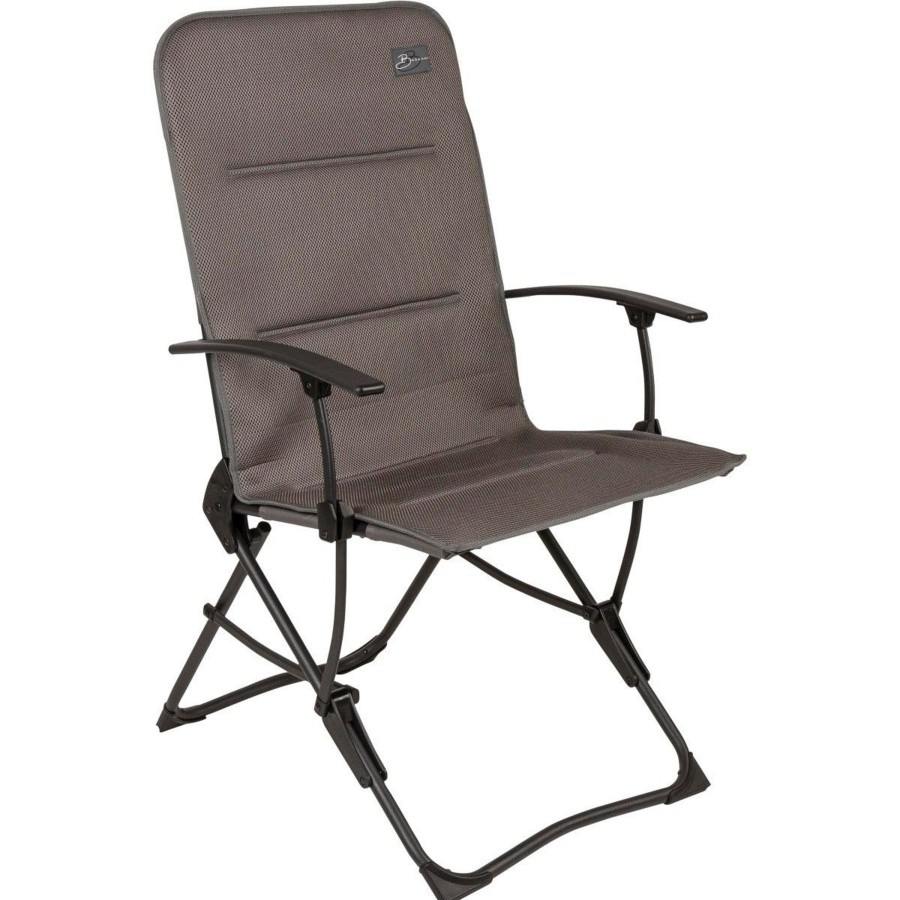 Kampeerartikelen Bardani Campingstoelen | Bardani Senna Compact 3D Campingstoel Platina Grey