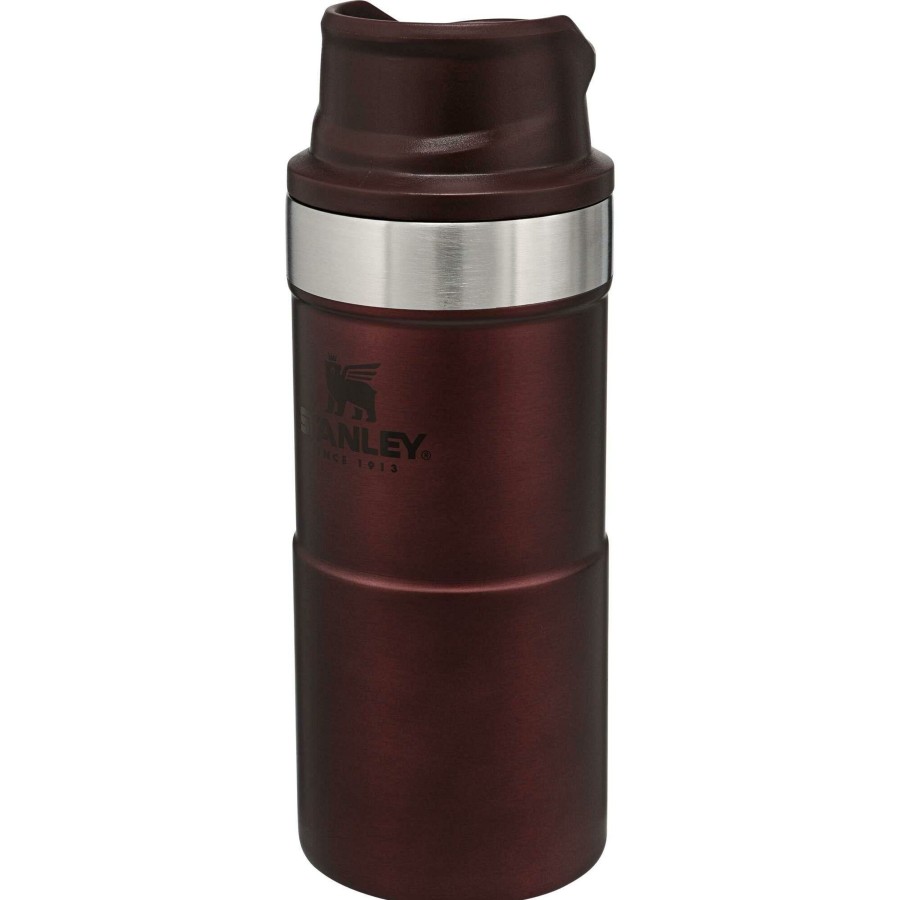 Kampeerartikelen Stanley PMI Drinkflessen | Stanley Pmi Classic Trigger-Action Thermosbeker 350 Ml Wine