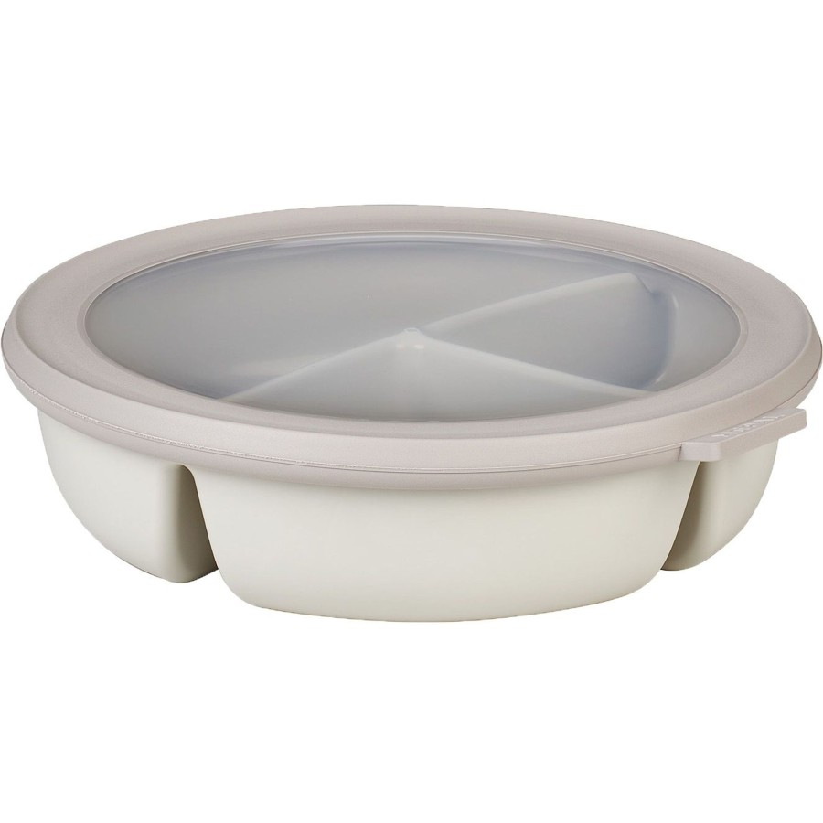 Kampeerartikelen Mepal Schalen | Mepal Cirqula Bento Multikom Rond 1 Liter Nordic White