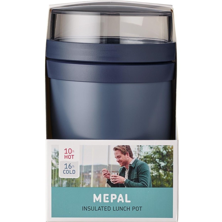 Kampeerartikelen Mepal Lunchboxen & Bekers | Mepal Ellipse Isoleer Lunchpot 700 Ml Nordic Denim