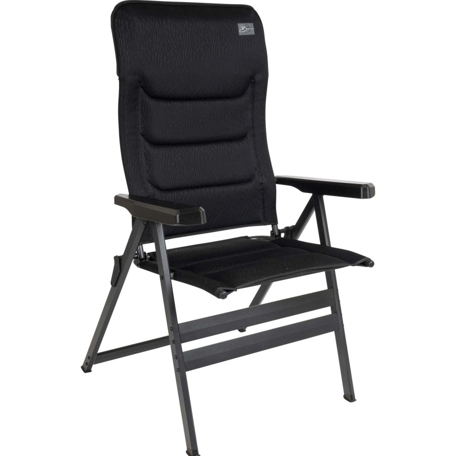 Kampeerartikelen Bardani Campingstoelen | Bardani Bernardo Xl 3D Comfort Campingstoel Zebra Black