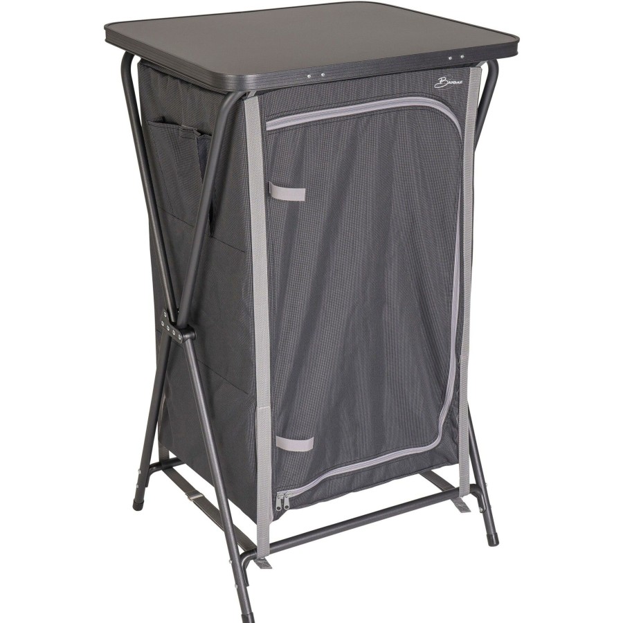 Kampeerartikelen Bardani Keukens & Kasten | Bardani Ripiani X3 Campingkast Graphite Grey