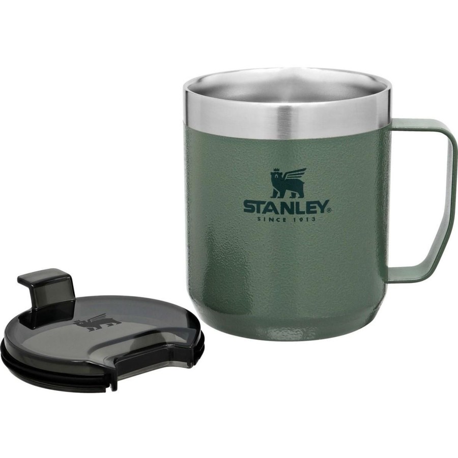 Kampeerartikelen Stanley PMI Drinkflessen | Stanley Pmi Legendary Camp Thermosbeker 350 Ml Hammertone Green