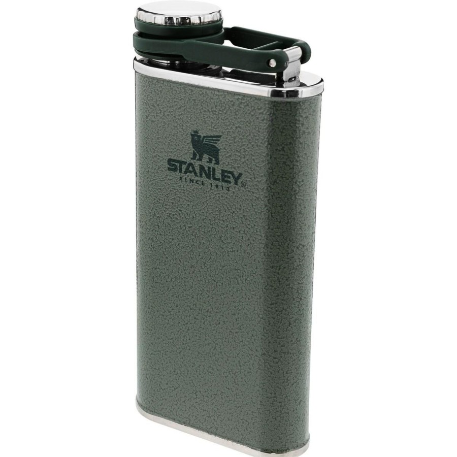 Kampeerartikelen Stanley PMI Drinkflessen | Stanley Pmi Classic Flask Drinkfles 237 Ml Hammertone Green