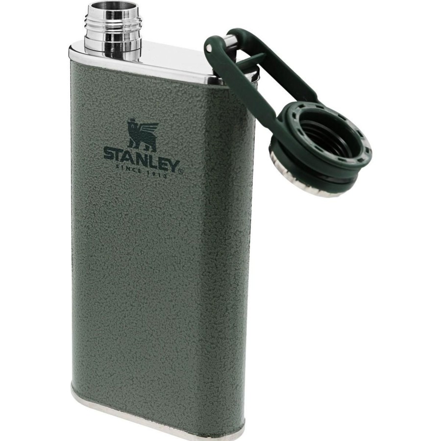 Kampeerartikelen Stanley PMI Drinkflessen | Stanley Pmi Classic Flask Drinkfles 237 Ml Hammertone Green