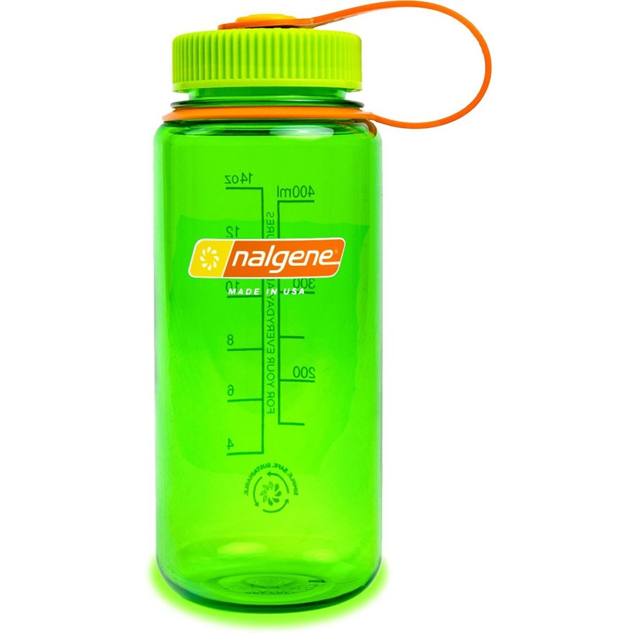 Kampeerartikelen Nalgene Drinkflessen | Nalgene Wide Mouth Sustain Drinkfles 500 Ml Melon Ball