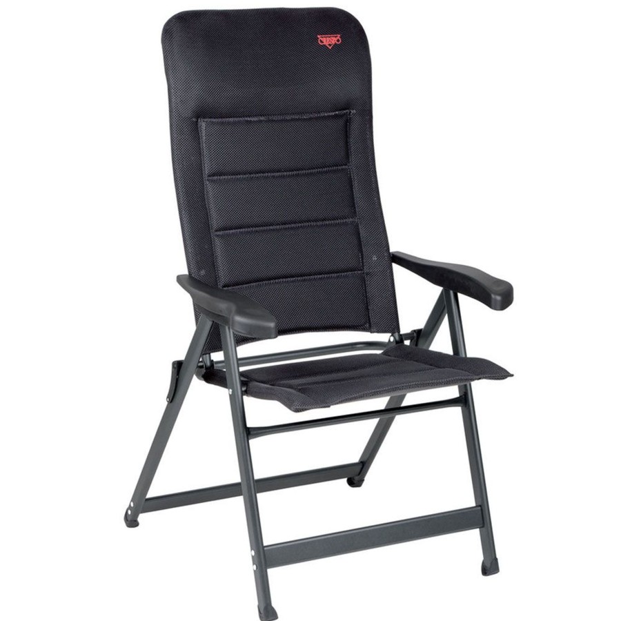 Kampeerartikelen Crespo Campingstoelen | Crespo Ap-237 Air-Deluxe Campingstoel Zwart