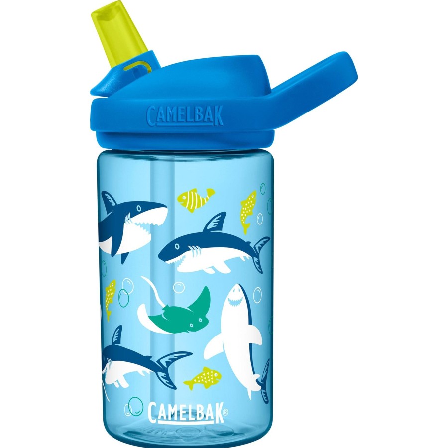 Kampeerartikelen CamelBak Drinkflessen | Camelbak Eddy+ Kids Drinkfles 400 Ml Sharks And Rays