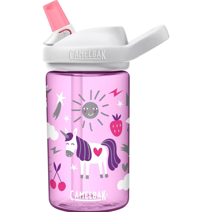 Kampeerartikelen CamelBak Drinkflessen | Camelbak Eddy+ Kids Drinkfles 400 Ml Unicorn Party