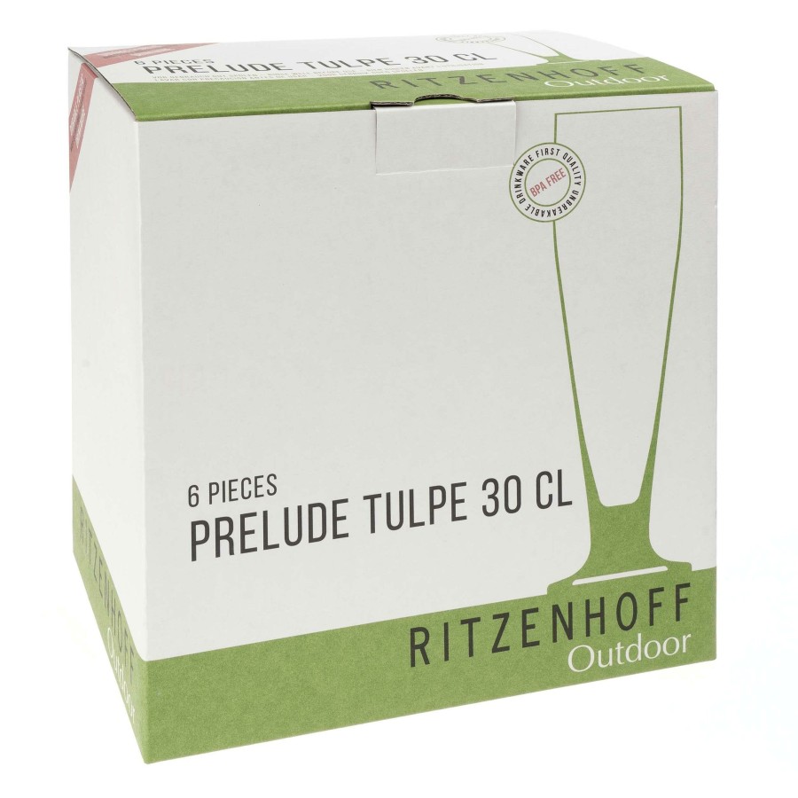 Kampeerartikelen Ritzenhoff Glazen & Bekers | Ritzenhoff Prelude Tulpe Bierglas 300 Ml Transparant 6-Pack