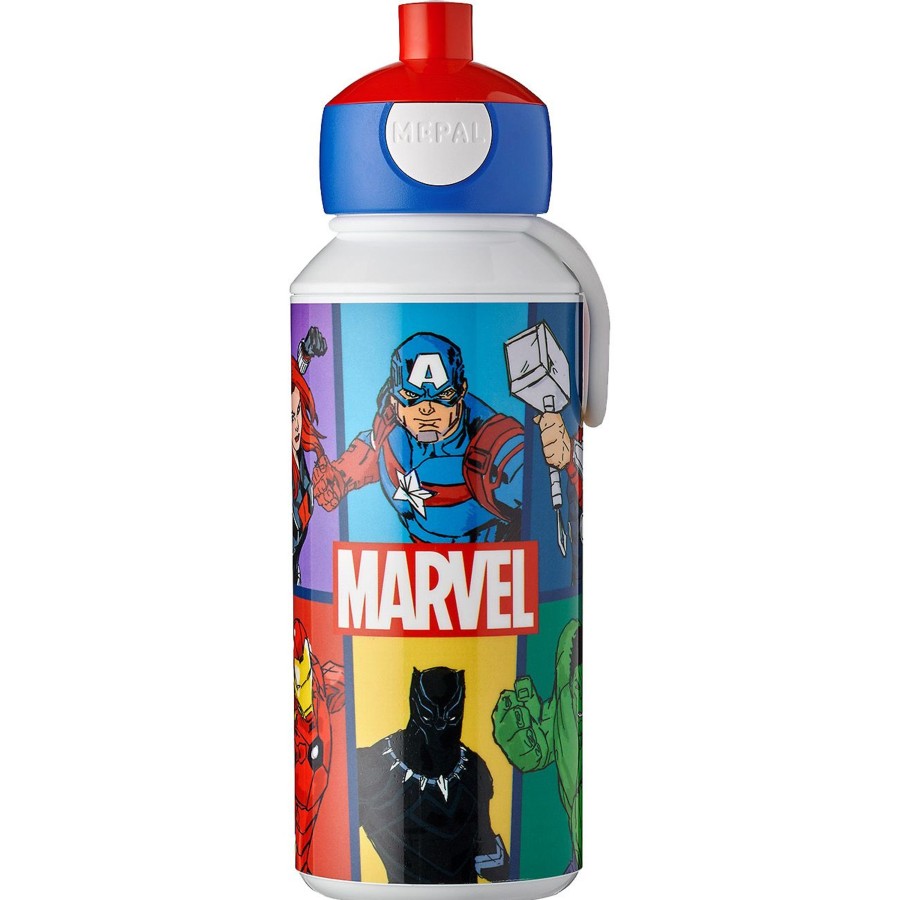 Kampeerartikelen Mepal Lunchboxen & Bekers | Mepal Pop-Up Campus Drinkfles 400 Ml Avengers